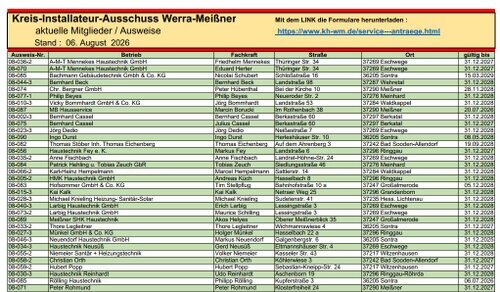 Klick zum Download der PDF Datei der Kreisinstallateure